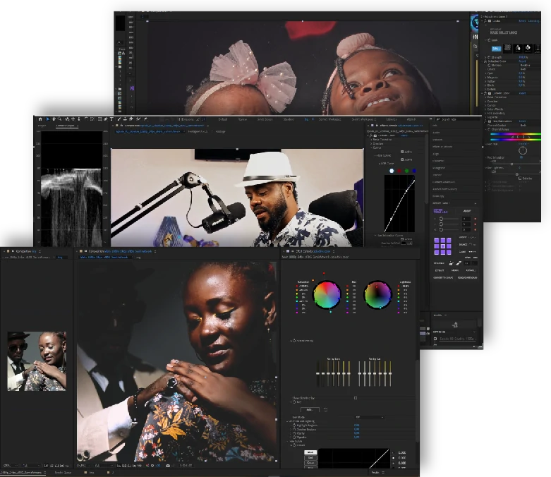 Video and photo editing illustratoion by Samir Artwork